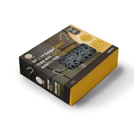 Nuvo Iron 3/4-in x 14 Gauge - U-Shaped Wire Staples -  Galvanized FS3414GG